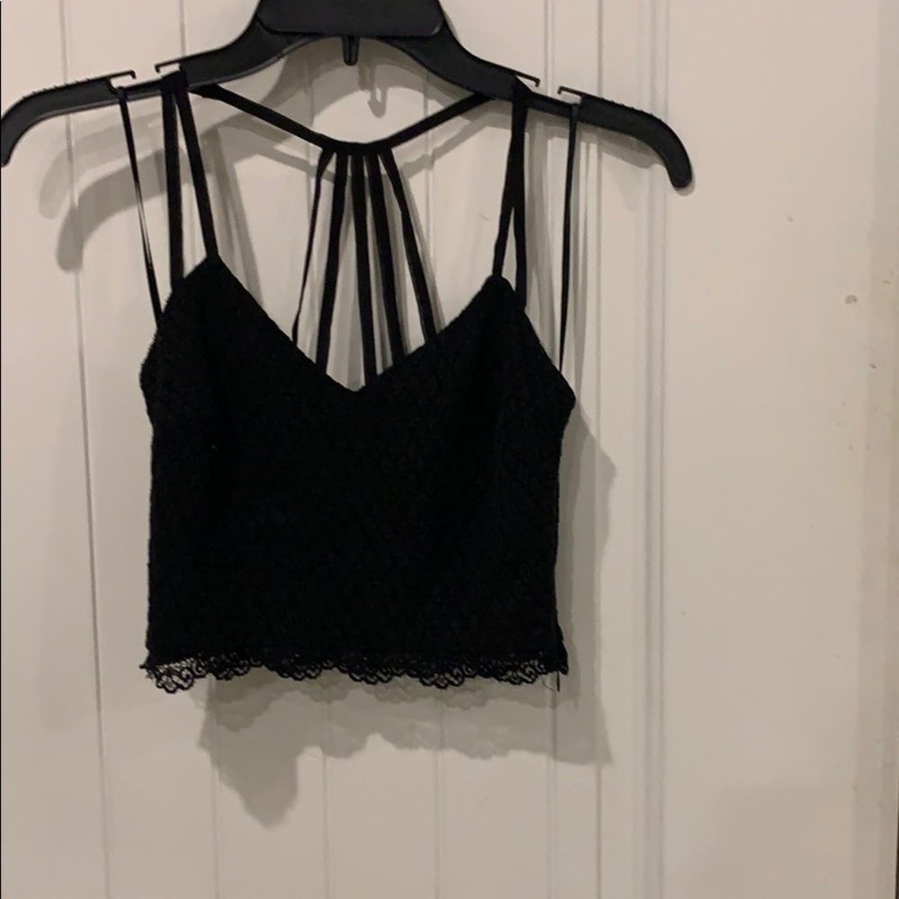 Black crop top camisole.  Gently worn.